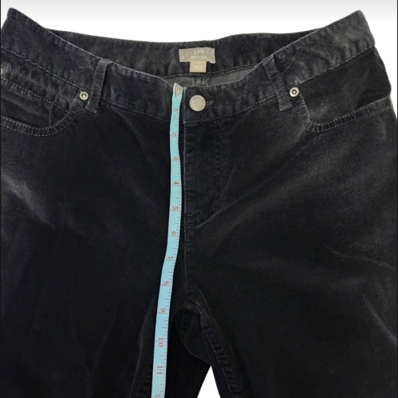 J Jill  Boot Cut  Women's Size 8 Mid-rise  Corduroy  Jeans  Black - Picture 7 of 15